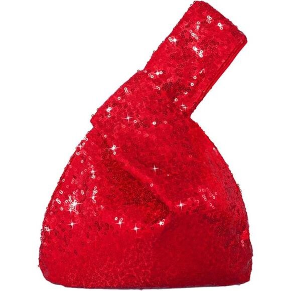 Sequin Evening Wristlet Bag Glitter Clutch Purse  Sparkly Party Pouch for Women - Picture 1 of 8